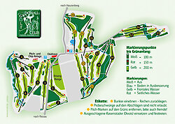 Lageplan des Golfclubs Passau Rassbach e. V. in Niederbayern